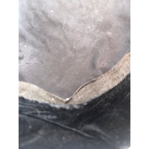 Vintage Black Velvet Beret With Heart Accent One Size - Picture 5 of 6